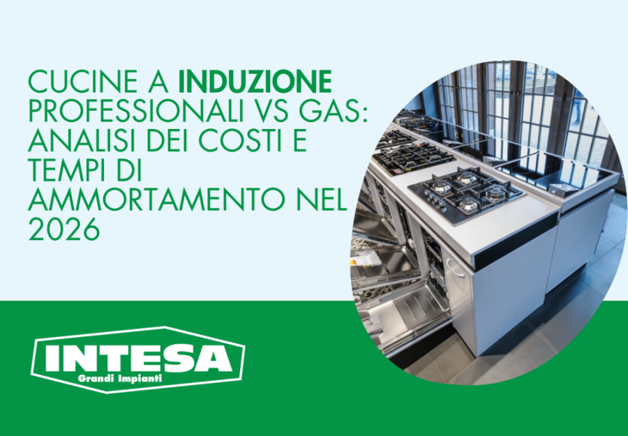 Cucine a Induzione Professionali vs Gas: analisi dei costi e tempi di ammortamento nel 2026